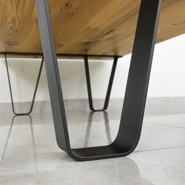 Stalo kojos TWIN Juoda, Lakuotas plienas (H38x80cm) - Image 2