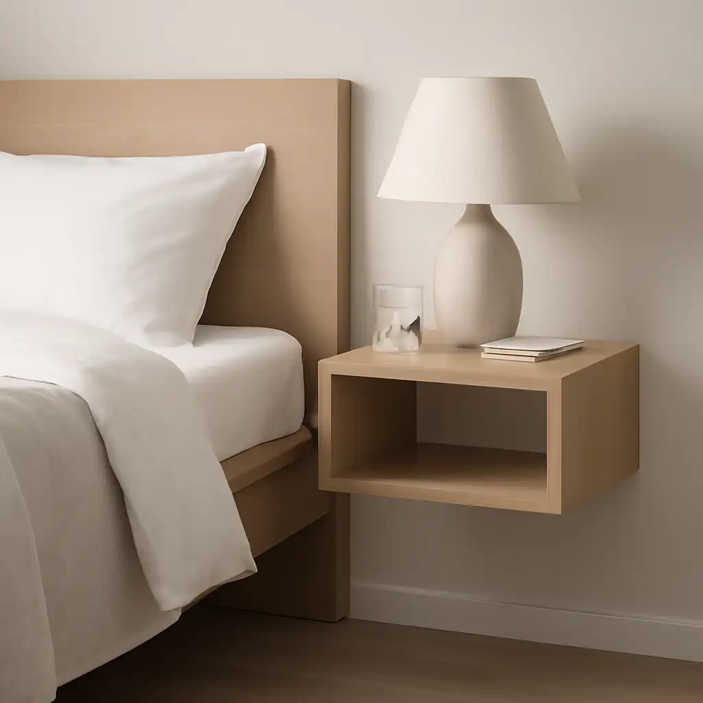 Medinė lovos spintelė – individuali gamyba iš uosio